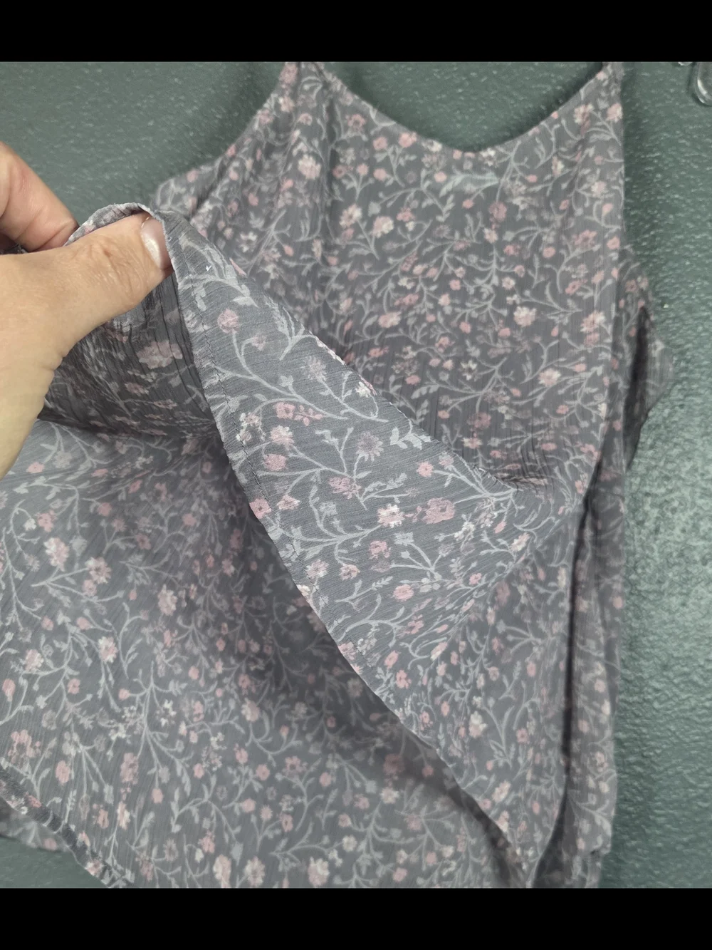 Maurices Womens Sz Large Tiered Tank Top Cami Ruffle Boho Cottage Core Romantic - Picture 4 of 10
